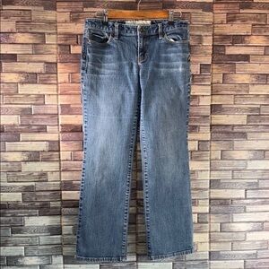 Used Ann Taylor Blue Original Boot Leg Jeans Size 10P Versatile Everyday Wear